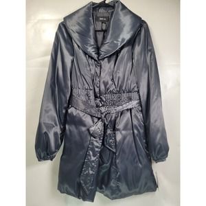 Style & Co Water Repellent Puffer Gray Coat Small